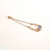 Pulsera ojo grande azul con blanco