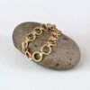 Pulsera circulos oval diamantada 18cm 4mm