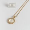 Juego con perla y aretes