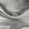 Anillo moño blanco doble fila micro zirconea