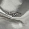 Anillo microzirconea completa blblanca cristal cuadrado