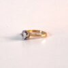 Anillo solitario bitono #71/2 #8 1/2