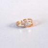 Anillo doble zirconea ajustable