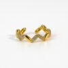 Anillo zigzag zirconea ajustable